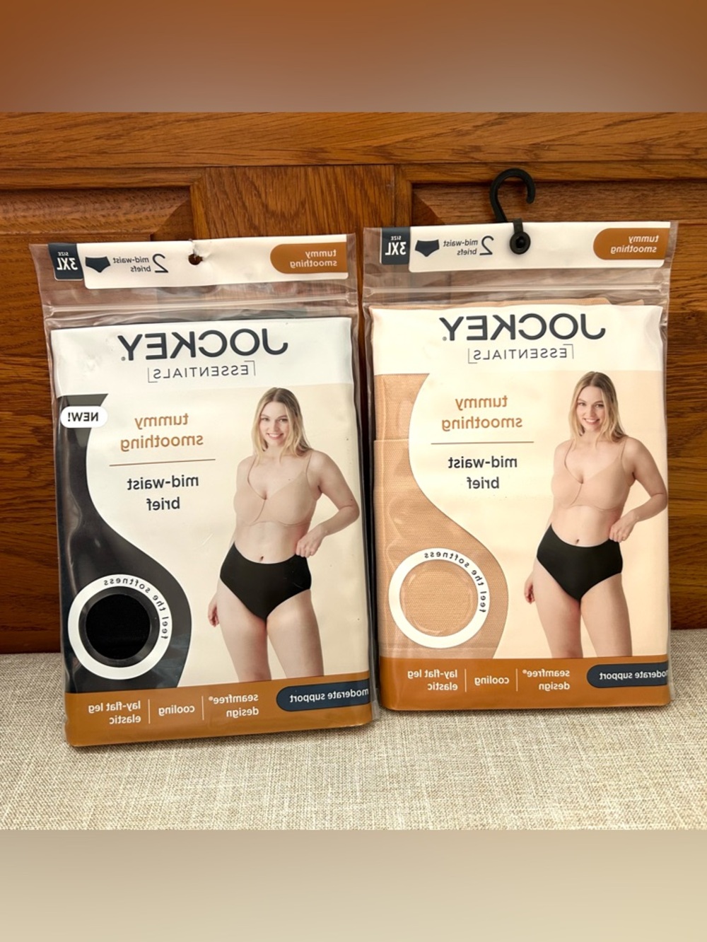 Women's Jockey Essentials Slimming Brief Panties, Seamfree Underwear, 3XL